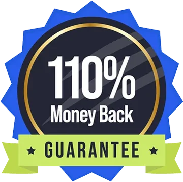 Sello 110% Money Back Guarantee