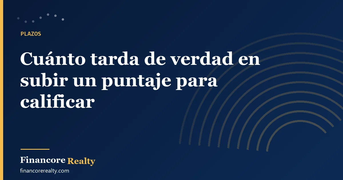 Cuánto tarda de verdad en subir un puntaje para calificar